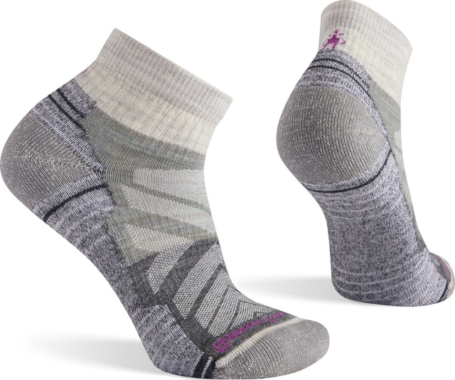 Smartwool Performance Hike Light Cushion Color Block Pattern Ankle - Women's-195441222040-Ash-Small-Alpine Start Outfitters
