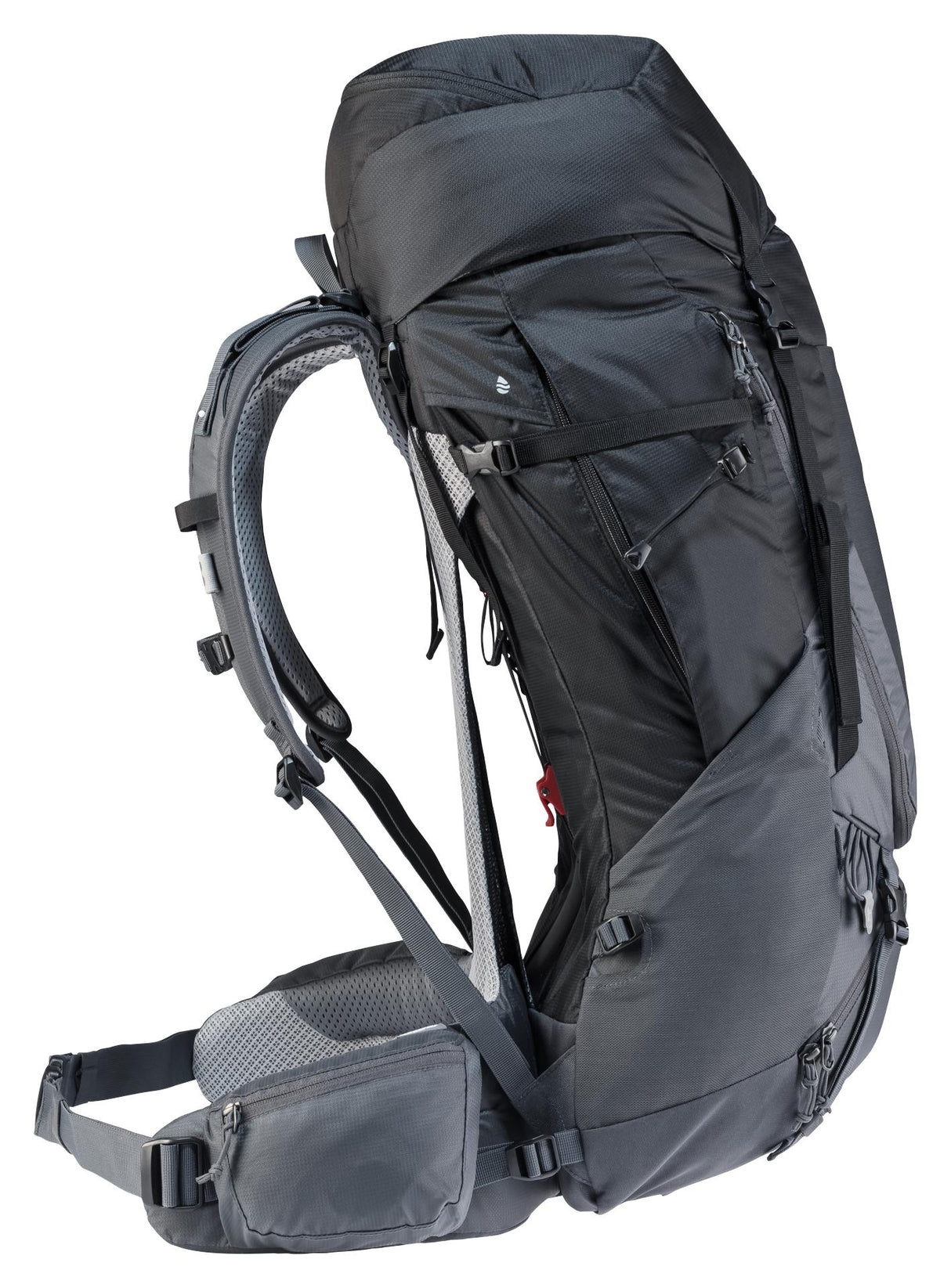 Deuter Futura Air Trek 50+10 Backpack-4046051112411-Black Graphite-Alpine Start Outfitters