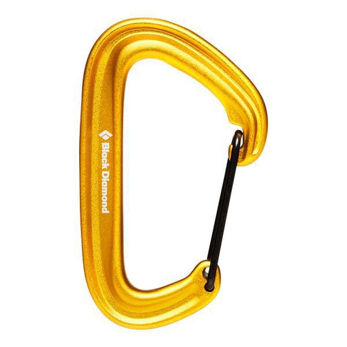 Black Diamond Litewire Carabiner-[SKU]-Yellow-Alpine Start Outfitters