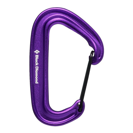 Black Diamond Miniwire Carabiner-[SKU]-Purple-Alpine Start Outfitters