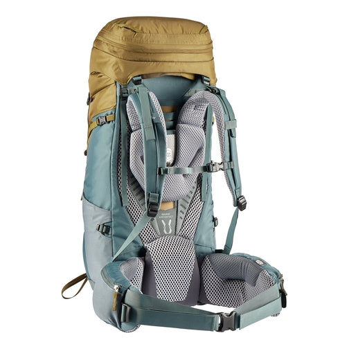 Deuter Aircontact 55+10 Backpack-[SKU]-Clay/ Teal-Alpine Start Outfitters