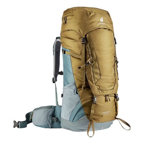 Deuter Aircontact 55+10 Backpack-[SKU]-Clay/ Teal-Alpine Start Outfitters