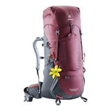 Deuter Aircontact Lite 45+10 SL Backpack-[SKU]-Maron/Graphite Red-Alpine Start Outfitters