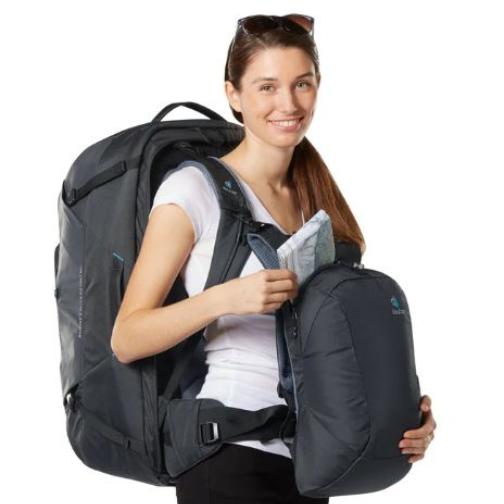 Deuter Aviant Access Pro 60 Travel Backpack-[SKU]-Khaki-Ivy-Alpine Start Outfitters