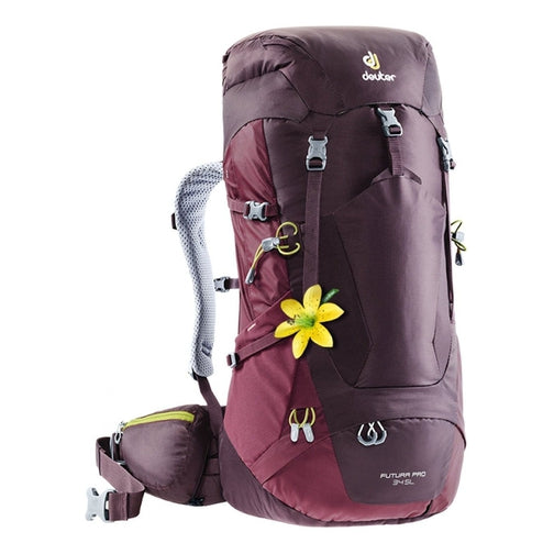 Deuter Futura Pro 34 SL Backpack-[SKU]-Aubergine Fire-Alpine Start Outfitters