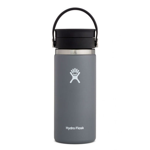 Hydro Flask 16 oz Wide Mouth with Flex Sip Lid-[SKU]-Black-Alpine Start Outfitters