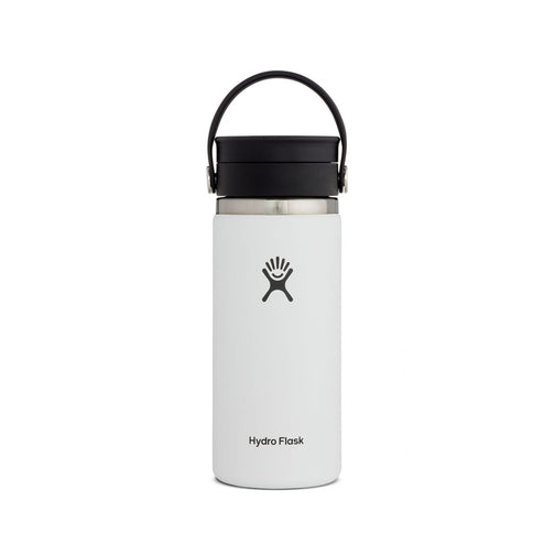 Hydro Flask 16 oz Wide Mouth with Flex Sip Lid-[SKU]-White-Alpine Start Outfitters