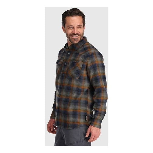 Outdoor Research Feedback Flannel Shirt - Men's-[SKU]-Small-Loden Plaid-Alpine Start Outfitters
