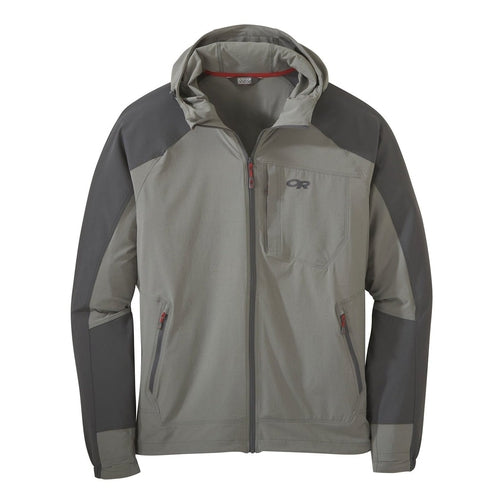 Outdoor Research Ferrosi Hooded Jacket - Men's-[SKU]-Pewter/Storm-Small-Alpine Start Outfitters