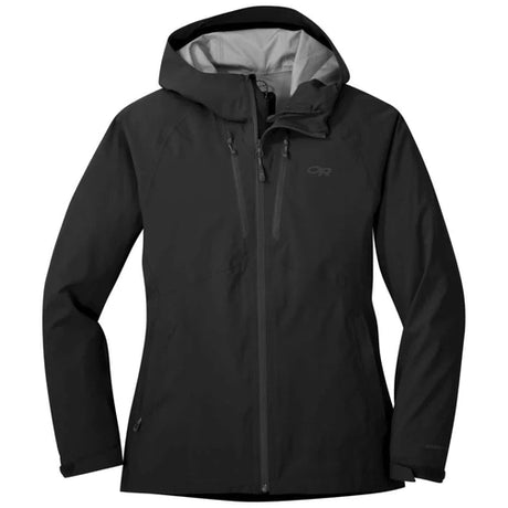Outdoor Research MicroGravity AscentShell Jacket - Women's-[SKU]-Black-X-Small-Alpine Start Outfitters