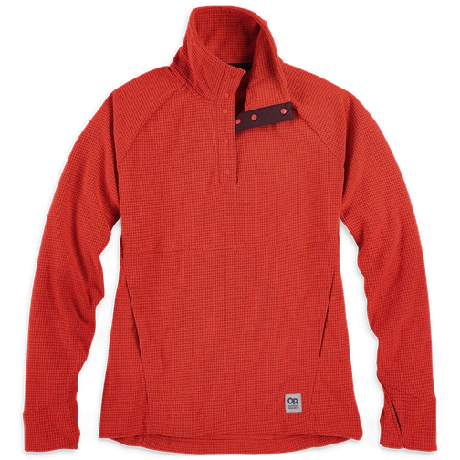 Outdoor Research Trail Mix Snap Pullover - Women's-[SKU]-Poppy-X-Small-Alpine Start Outfitters