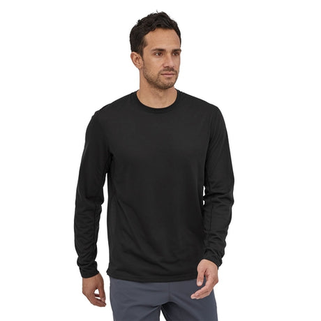 Patagonia Long-Sleeved Capilene Cool Trail Shirt - Men's-[SKU]-Black-Medium-Alpine Start Outfitters