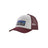 Patagonia P-6 Logo LoPro Trucker Hat-[SKU]-White w/Dark Ruby-Alpine Start Outfitters