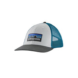 Patagonia P-6 Logo LoPro Trucker Hat-[SKU]-White w/Forge Grey-Alpine Start Outfitters