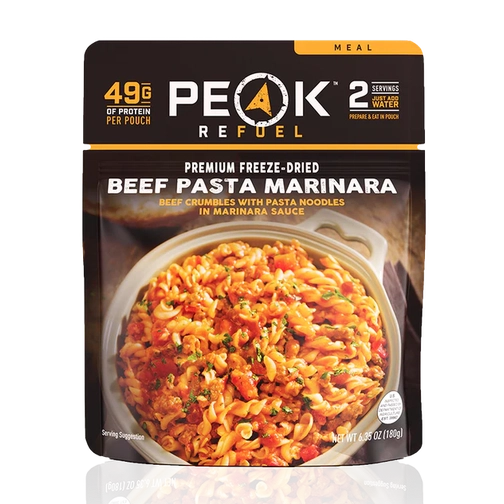 Peak Refuel Meals-[SKU]-Beef Pasta Marinara-Alpine Start Outfitters