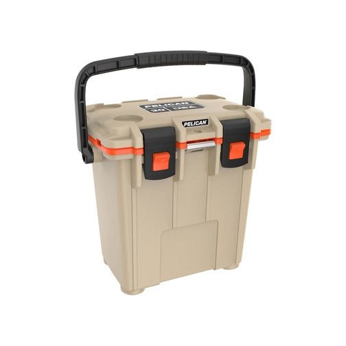 Pelican 20QT Elite Cooler-[SKU]-Tan/Orange-Alpine Start Outfitters