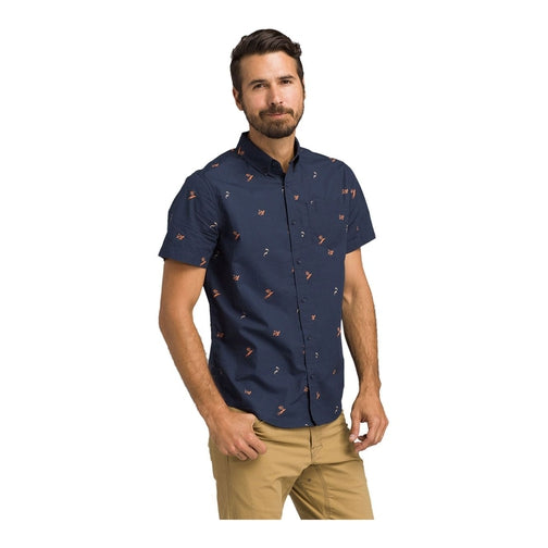 Prana Broderick Shirt - Slim - Men's-[SKU]-Nautical-Small-Alpine Start Outfitters