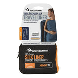 Sea to Summit Premium Silk Travel Liner-[SKU]-Mummy With Hood-Eucalyptus-Alpine Start Outfitters
