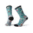 Smartwool Hike Light Print Crew Socks - Women's-[SKU]-Glacial Blue/Summer Nights Print-Small-Alpine Start Outfitters