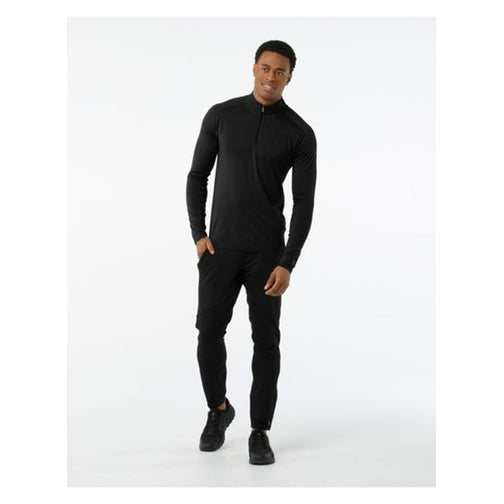 Smartwool Merino 150 Baselayer 1/4 Zip - Men's-[SKU]-Black-Small-Alpine Start Outfitters