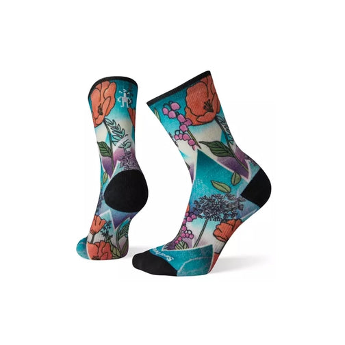 Smartwool PhD Pro Endurance Print Crew Socks - Women's-[SKU]-Capri-Small-Alpine Start Outfitters