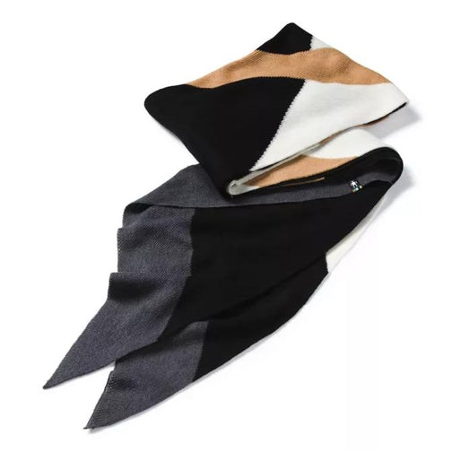 Smartwool Snowline Point Pattern Scarf-[SKU]-Black/ Camel-Alpine Start Outfitters
