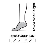 Smartwool Zero Cushion Run Ankle Socks - Unisex-[SKU]-Light Gray-Medium-Alpine Start Outfitters