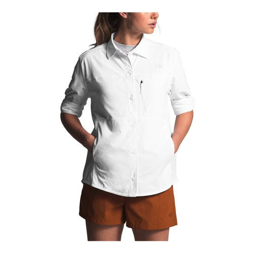 The North Face Outdoor Trail Long Sleeve Shirt - Women's-[SKU]-TNF White-X-Small-Alpine Start Outfitters